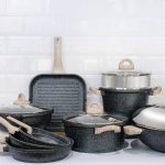 Shogun Granite Cookware Plus 24 x 17cm Nonstick Stockpot With Steamer with Induction (IH)