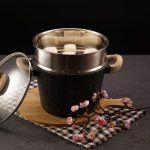 Shogun Granite Cookware Plus 24 x 17cm Nonstick Stockpot With Steamer with Induction (IH) - Image 5