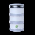PAC2GO Sassy Collection 1.5L 3 Tier Leak Proof Tiffin Carrier With 304 Stainless Steel Insert & PP Exterior