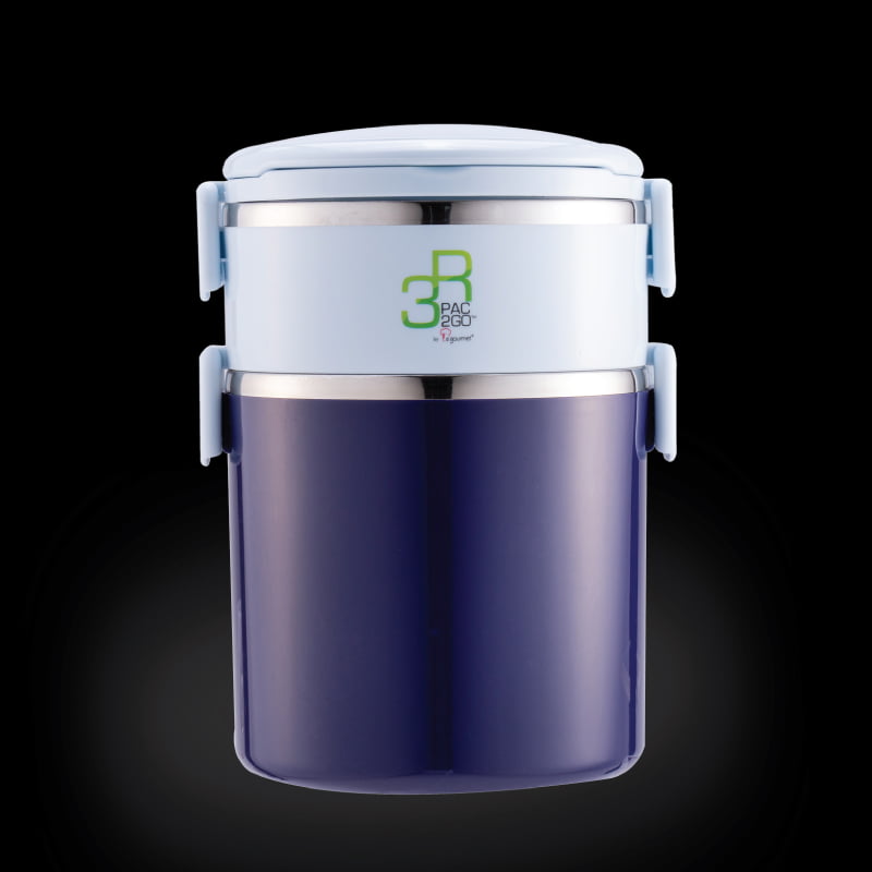 800x800_LG-MILLENNIUM-PAC2GO--2.5L-2-TIER-TIFFIN-CARRIER-(PURPLE-BLUE) New Millennium PAC2GO 2.5L 2 tier Tiffin Carrier (Purple and Blue) - Image 1