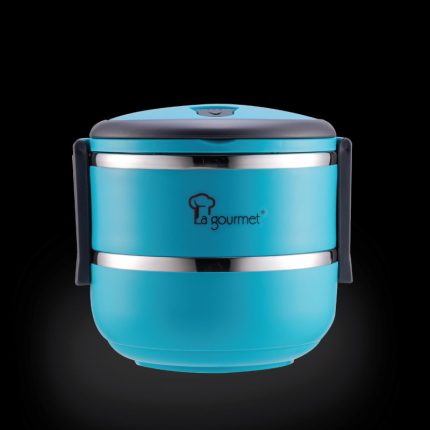 3R ‘Pack To Go’, 2 Tier 1.4L Lunch box with S/steel interior (Turquoise)