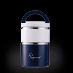 “Pack to Go” 930ml Double deck lunch box (Blue)