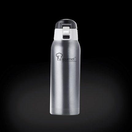 Sakura Plus 0.75L One Touch Thermal Flask (Gun Metal)