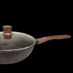 Shogun Midori 32 x 11cm Strifry Wok with Glass Lid with Induction(IH) - Image 4