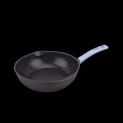 Shogun Millennia 24 x 7.5cm Open Nonstick Deep Frypan with Marble Coating with Induction (IH),3.0L