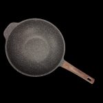 Shogun Midori 32 x 11cm Strifry Wok with Glass Lid with Induction(IH) - Image 3