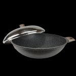 Shogun Midori 40 x 11.5cm Wok with Semi Glass Lid with Induction(IH) - Image 4