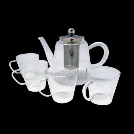 La Gourmet  T&C 5pcs Borosilicate Glass Tea Set
