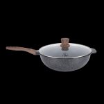 Shogun Midori 32 x 11cm Strifry Wok with Glass Lid with Induction(IH)