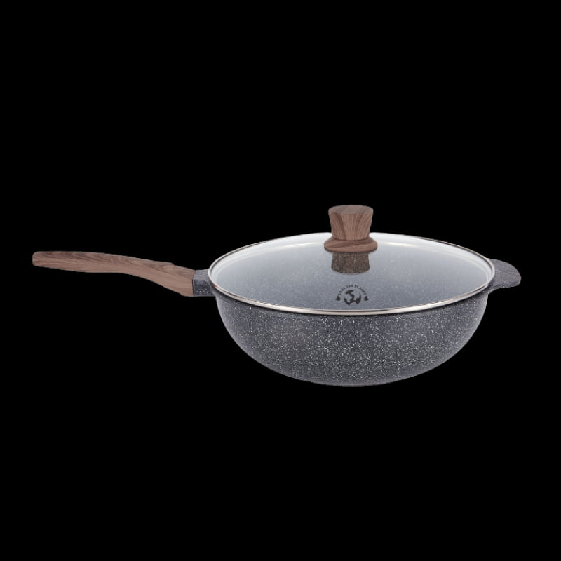 Main-Midori-SKUs Shogun Midori 32 x 11cm Strifry Wok with Glass Lid with Induction(IH) - Image 1