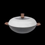 Shogun Midori 40 x 11.5cm Wok with Semi Glass Lid with Induction(IH)