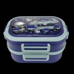 Save The Planet 1650ml 2Tier Tiffin Carrier with Cutlery - Image 6