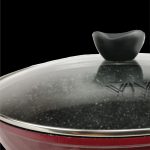 Vviva 30 x 9.5cm Cast Aluminium Stir Fry Wok with lid (IH) - Image 5