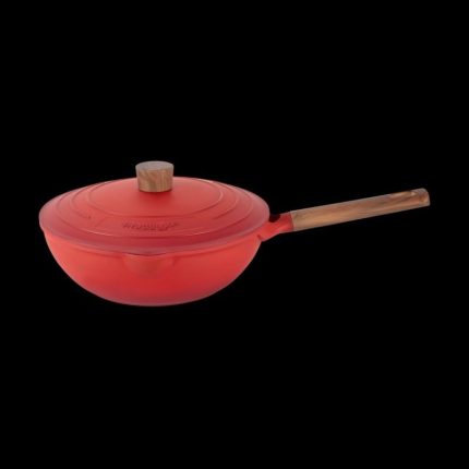 Shogun Timeless 28x9cm cast aluminium wok with self-basting lid with Induction (IH)