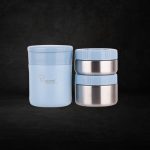 Spring Lunch Set with Pouch - Blue - Image 2