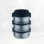 La gourmet Pack To Go 2.35L 3 Tier Tiffin Carrier - Blue