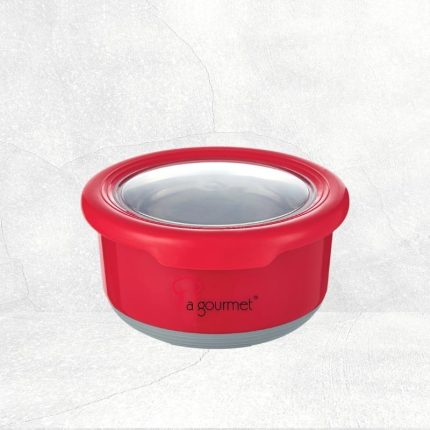 La gourmet Pack To Go 730ml Round Canister - Red