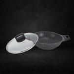 Shogun Shinji 28 x 7.5cm Wok with Glass Lid, 3.5L (Induction) - Image 3