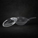 Shogun Shinji 32 x 10cm wok with Glass Lid, 5.8L ( Induction) - Image 3