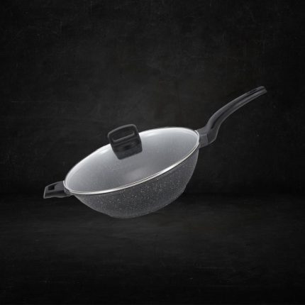 Shogun Shinji 32 x 10cm wok with Glass Lid, 5.8L ( Induction)