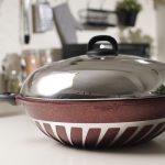 Shogun Twister Wok 40 x 11.5cm with Semi Glass Lid Non Induction [Free Casserole 20cm with Induction] - Image 5