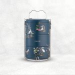 Vintage Collection 2.1L 3 Tier Double Wall Steel Tiffin Carrier - Dark Green