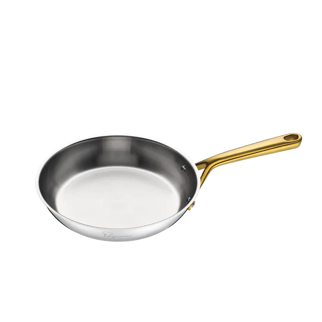 2026.03.03 Aureon 20x5.5cm Triply frying pan 01 Aureon Pro 26cm Frypan – 18/10 5PLY Stainless Steel 2.5L - Image 1