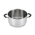 Aura 24cm Casserole with Glass Lid - 18/10 Stainless Steel 5.8L - Image 3