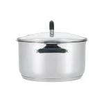Aura 24cm Casserole with Glass Lid - 18/10 Stainless Steel 5.8L - Image 2